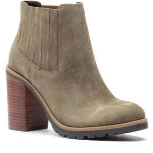 CREVO Kate Sage Suede Leather Bootie NWT 6.5